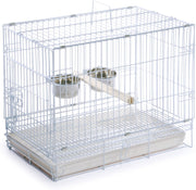 Jaula DE viaje para pájaros, 1305 blanco, 20 pulgadas por 12 1/2 pulgadas por 15 1/2 pulgadas de Prevue Hendryx - BESTMASCOTA.COM