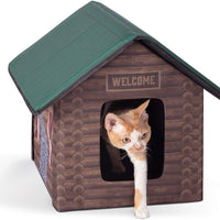 K&H Pet Products Casa para gatitos al aire libre, refugio aislado para gatos (calentado o sin calefacción) - BESTMASCOTA.COM