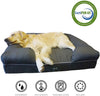 LOAOL - Colchón ortopédico para cama de mascotas, de espuma viscoelástica, resistente al agua, 4 pulgadas, con funda intercambiable - BESTMASCOTA.COM