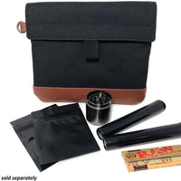 Bolsa a prueba de olores, 7.0 x 6.0 in, con piel vegana, forro de carbono, doble sellado, elegante cremallera impermeable, elimina olores fuertes, probado para perros - BESTMASCOTA.COM