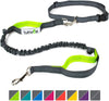Tuff Mutt, Correa para perros, manos libres, para correr, caminar, senderismo, correa con mango doble durable, costura reflectante, 4 pies de largo, cinto ajustable en la cintura (hasta 42 pulgadas de cintura) - BESTMASCOTA.COM