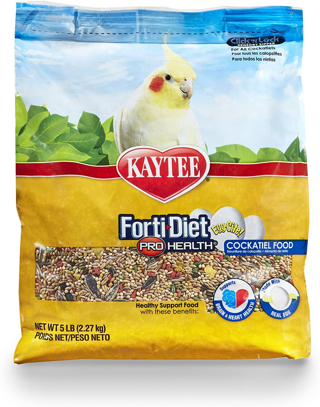 Kaytee Forti Diet - Comida para pájaro para cócteles, bolsa de 5 libras - BESTMASCOTA.COM