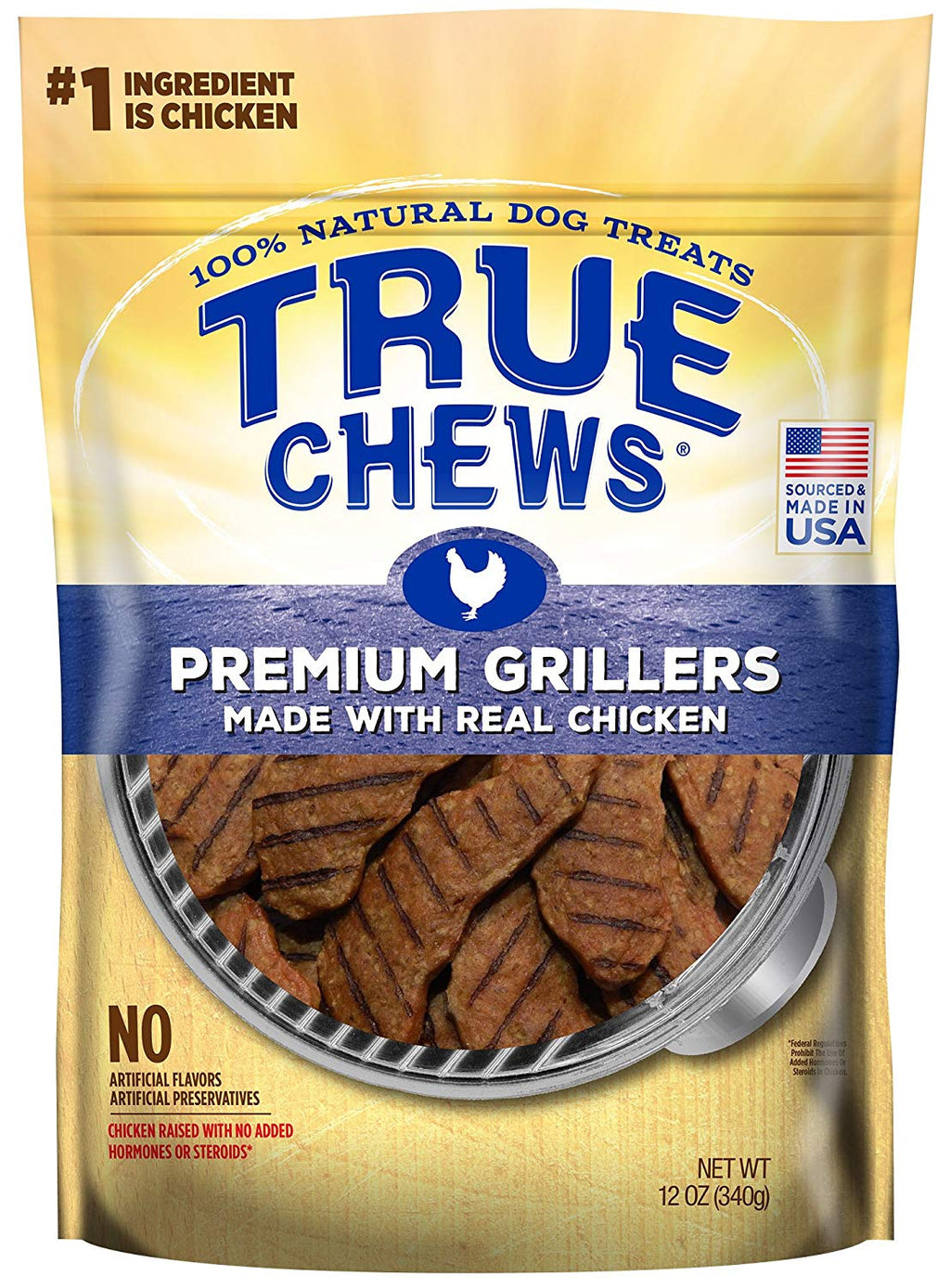 Chews Premium Grillers hecho con pollo real 12 oz - BESTMASCOTA.COM