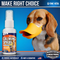 Alivio de la ansiedad del perro – Aceite natural relajante Spray para perros y gatos – Fabricado en Estados Unidos – Alivia el estrés, la ansiedad, ladridos – Funciona para visitas de veterinarios, viajes, tormentas y fuegos artificiales – Efecto de larga - BESTMASCOTA.COM