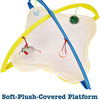 Animales Favorite Cat Play Mat, tienda de campaña Centro de Actividad con colgar juguetes - BESTMASCOTA.COM
