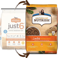 Rachael Ray Nutrish Just 6 Natural Premium Dry Dog Food, Limited Ingredient Diet