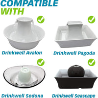 PetSafe Drinkwell Avalon, Pagoda, Sedona & Seascape Fountains, filtros estándar para mascotas, 12 unidades – Nueva versión - BESTMASCOTA.COM