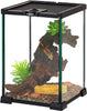 REPTIZOO Mini terrario de cristal para reptiles, vista completa visualmente atractiva, mini hábitat de vidrio para reptiles. - BESTMASCOTA.COM