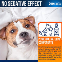 Alivio de la ansiedad del perro – Aceite natural relajante Spray para perros y gatos – Fabricado en Estados Unidos – Alivia el estrés, la ansiedad, ladridos – Funciona para visitas de veterinarios, viajes, tormentas y fuegos artificiales – Efecto de larga - BESTMASCOTA.COM