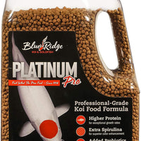 Blue Ridge Fish Food Pellets, Koi y Goldfish Platinum Fórmula profesional, flotante 3/16" Pellet, dieta equilibrada - BESTMASCOTA.COM