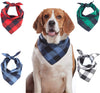 Odi Style Buffalo Bandana para perro, 4 unidades, pañuelos de algodón, pañuelos, pañuelos, baberos triangulares, accesorios para perros pequeños, medianos, grandes, cachorros, mascotas, negro y blanco, rojo, verde, azul y azul marino - BESTMASCOTA.COM