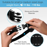 DogRook - Collar de corteza humano, sin choque, acción sin control remoto, modos de vibración y cuidado del sonido, para razas de perros pequeñas, medianas y grandes, sin daño, control de vibración reflectante - BESTMASCOTA.COM