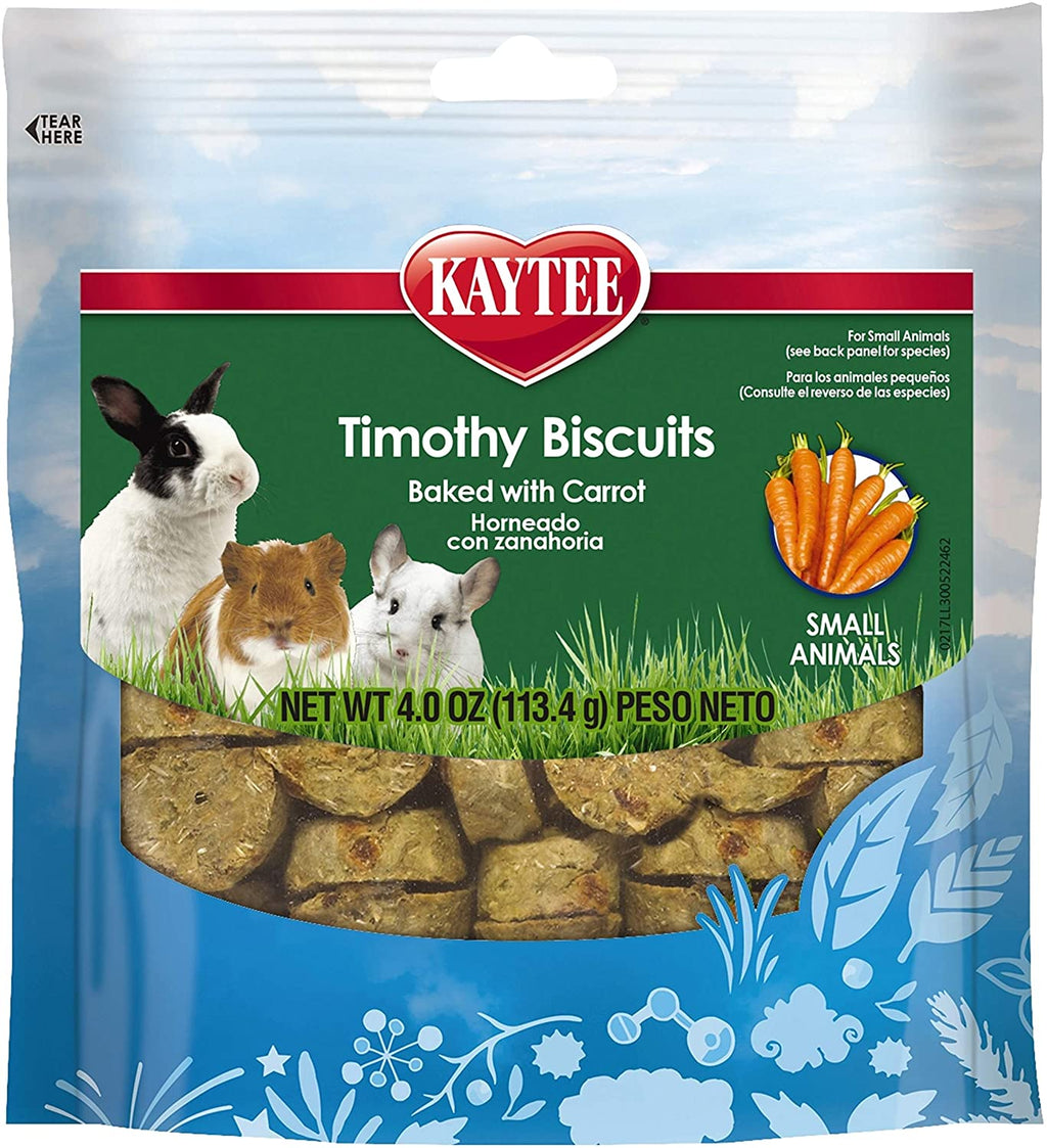 Kaytee Timothy galletas dulces de zanahoria al horno, bolsa de 4 onzas - BESTMASCOTA.COM