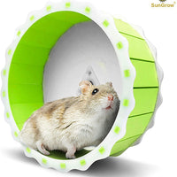 Hamster Spinner Wheel, Quiet Exercise Toy, Installation in Less Than 5 Minutes, Keeps Small Pets Active & Entertained, Durable PVC Plastic Material, 6.7” Diameter Fits Hamsters, Gerbils & Mice - BESTMASCOTA.COM