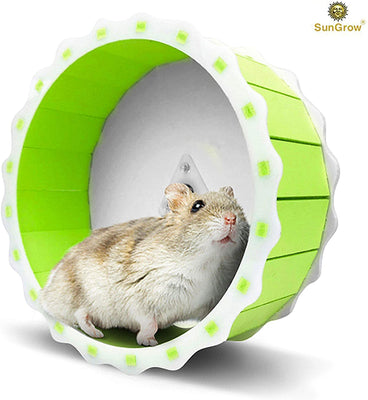 Hamster Spinner Wheel, Quiet Exercise Toy, Installation in Less Than 5 Minutes, Keeps Small Pets Active & Entertained, Durable PVC Plastic Material, 6.7” Diameter Fits Hamsters, Gerbils & Mice - BESTMASCOTA.COM