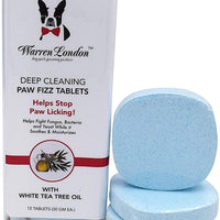 Warren London Paw Fizz Tabletas y pelotas de limpieza profunda para perros, ayuda a dejar de lamer las patas - BESTMASCOTA.COM