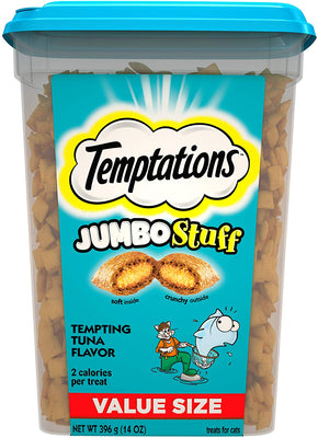 TEMPTATIONS Jumbo Stuff Crunchy and Soft Cat Treats, 14 oz. - BESTMASCOTA.COM