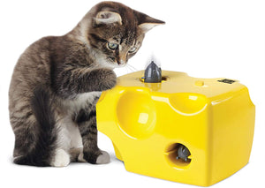 Animal Planet automático Peek A Boo – Queso juguete para gatos, características integrado función de apagado automático, Pop fuera ratones para horas de entretenimiento, jugar todo el día modo de W/de distancia, funciona con pilas - BESTMASCOTA.COM