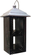 Fixture pantallas Conjunto de 3 de malla metálica Comedero de semillas de girasol para pájaros con techo 1374 – 2 - BESTMASCOTA.COM