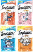 Temptations Cat Treats Variety Pack de 4 bolsas de sabor (langosta de Rockin, Shrimpy Shrimp, Tempting Tuna, Tantalizing Turquy; 3 oz cada una) - BESTMASCOTA.COM