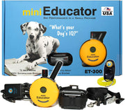 Paquete de 2 artículos – E-Collar – ET-300-1/2 Mile remoto impermeable entrenador Mini Educador – estático, vibración y sonido estimulación collar con PetsTEK perro entrenamiento Clicker Kit de entrenamiento, Básico - BESTMASCOTA.COM