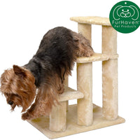 Furhaven escaleras para mascotas, patas estables, muebles de varios pasos para mascotas, rampa de ayuda para perros y gatos, disponible en varios colores y tamaños - BESTMASCOTA.COM