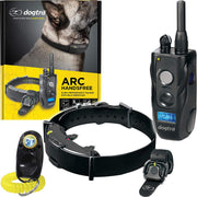 Dogtra ARC Handsfree - Collar de entrenamiento remoto para perro, rango de 3/4 millas, control remoto manos libres, impermeable, recargable, corrección estática, vibración, incluye pulsador de entrenamiento para perro PetsTEK - BESTMASCOTA.COM