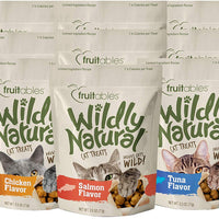 Fruitables 2.5 Ounce Wildly Natural Cat Treat Variety Packs with Chicken Tuna and Salmon BESTMASCOTA.COM