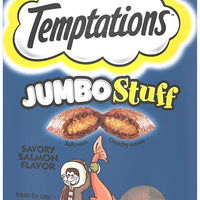TEMPTATIONS Jumbo Stuff Crunchy and Soft Cat Treats, 2.5 oz. (12 Pack) - BESTMASCOTA.COM