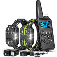 FunniPets Collar de entrenamiento para perro, collar de choque para perro con mando a distancia de 208.7 ft, resistente al agua, collar electrónico para perros de raza mediana y grande con 4 modos de entrenamiento de vibración de choque ligero - BESTMASCOTA.COM