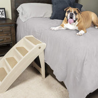 PetSafe Solvit PupSTEP Plus Pet Stairs, Foldable Steps for Dogs and Cats, for Small, Medium, Large, X-Large Pets - BESTMASCOTA.COM