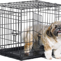 Jaula de metal para perros, con puerta simple o doble, plegable de New World - BESTMASCOTA.COM