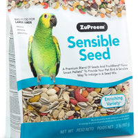 ZuPreem Alimento Sensible para aves pequeñas, medianas y grandes, loros y conures | Mezcla premium de semillas y pellets de mezcla de frutas | Fabricado en los Estados Unidos - BESTMASCOTA.COM