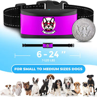 Collar pequeño para perro recargable, antiladridos para perros pequeños – el más pequeño más humano para dejar de ladrar – el collar de entrenamiento de perro sin corteza de choque impermeable – Dispositivo seguro de control de corteza para mascotas - BESTMASCOTA.COM