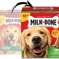 Milk-Bone Original Dog Treats, limpia los dientes, refresca la respiración 10 Pound (Pack of 1) Large