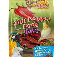 F.M. Brown 's Tropical Carnaval natural Chili cápsulas de pimienta Treat para cacatúas, loros, papagayos, guacamayos y otras aves de mascotas, sun-ripened y cosechado, sin sabores artificiales, 2.5oz - BESTMASCOTA.COM