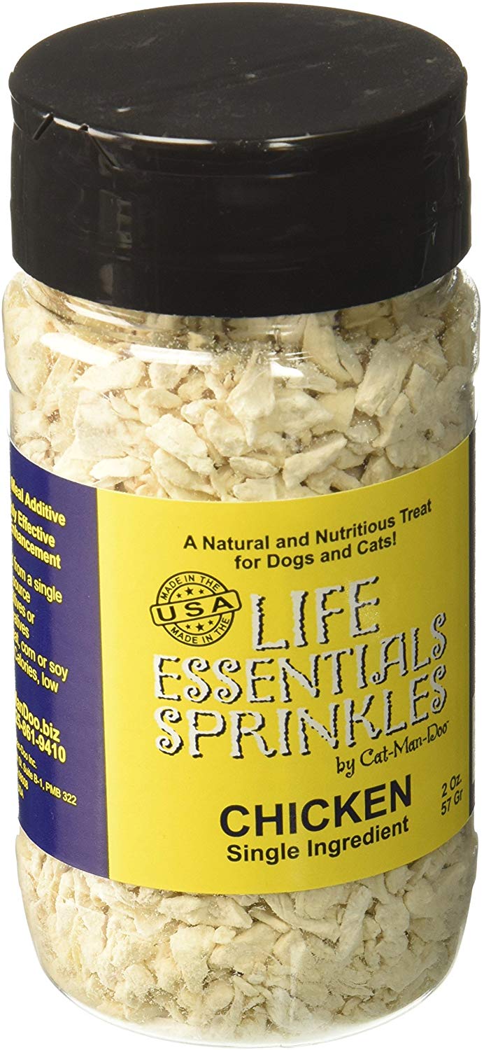 Vida Essentials por cat-man-doo liofiliza pollo Sprinkles 2oz. - BESTMASCOTA.COM