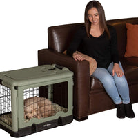 Pet Gear “The Other Door” 4 Door Steel Crate with Plush Bed + Travel Bag for Cats/Dogs - BESTMASCOTA.COM