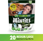 Vetiq Minties Dog Dental Bone Treats, Dental Treats For Dogs, 16Oz - BESTMASCOTA.COM