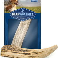 Barkworthies Seleccionado a mano, naturalmente cobertizo dividido y enteros cuernos de alce – Premium de larga duración, sin olor masticables para perros de todos los tamaños y razas – sin tratamientos químicos, sin conservantes añadidos - BESTMASCOTA.COM