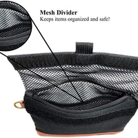 Bolsa a prueba de olores, 7.0 x 6.0 in, con piel vegana, forro de carbono, doble sellado, elegante cremallera impermeable, elimina olores fuertes, probado para perros - BESTMASCOTA.COM