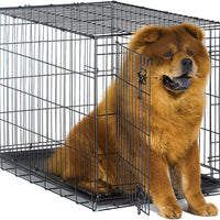 Jaula de metal para perros, con puerta simple o doble, plegable de New World - BESTMASCOTA.COM