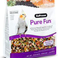 ZuPreem - Alimento para pájaros medianos para aves de amor, quakers, pequeños conorios y cacatúas | potente mezcla de verduras, pellets de mezcla de frutas naturales, frutas y semillas - BESTMASCOTA.COM