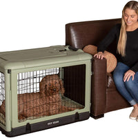 Pet Gear “The Other Door” 4 Door Steel Crate with Plush Bed + Travel Bag for Cats/Dogs - BESTMASCOTA.COM