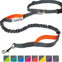 Tuff Mutt, Correa para perros, manos libres, para correr, caminar, senderismo, correa con mango doble durable, costura reflectante, 4 pies de largo, cinto ajustable en la cintura (hasta 42 pulgadas de cintura) - BESTMASCOTA.COM