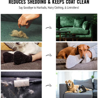 Precious Tails Cepillo de aseo de doble cara para perros y gatos con mango cómodo y suave - BESTMASCOTA.COM