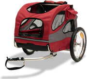 PetSafe Solvit HoundAbout Pet Bicycle Trailer For Dogs and Cats, Aluminum Frame, Medium and Large - BESTMASCOTA.COM