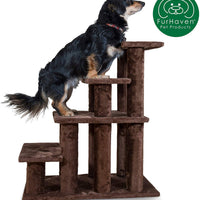 Furhaven escaleras para mascotas, patas estables, muebles de varios pasos para mascotas, rampa de ayuda para perros y gatos, disponible en varios colores y tamaños - BESTMASCOTA.COM