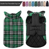 MIGOHI Dog Jackets for Winter Windproof Waterproof Reversible Dog Coat for Cold Weather British Style Plaid Warm Dog Vest for Small Medium Large Dogs - BESTMASCOTA.COM