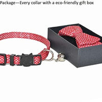 M-YOUNG Collar para gato con campana y pajarita, collares de seguridad ajustables para cachorro de gatito (6.7 in a 10,8 pulgadas) - BESTMASCOTA.COM